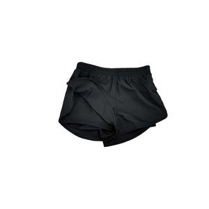 Women's Black Athletic Tulip Hemp Shorts